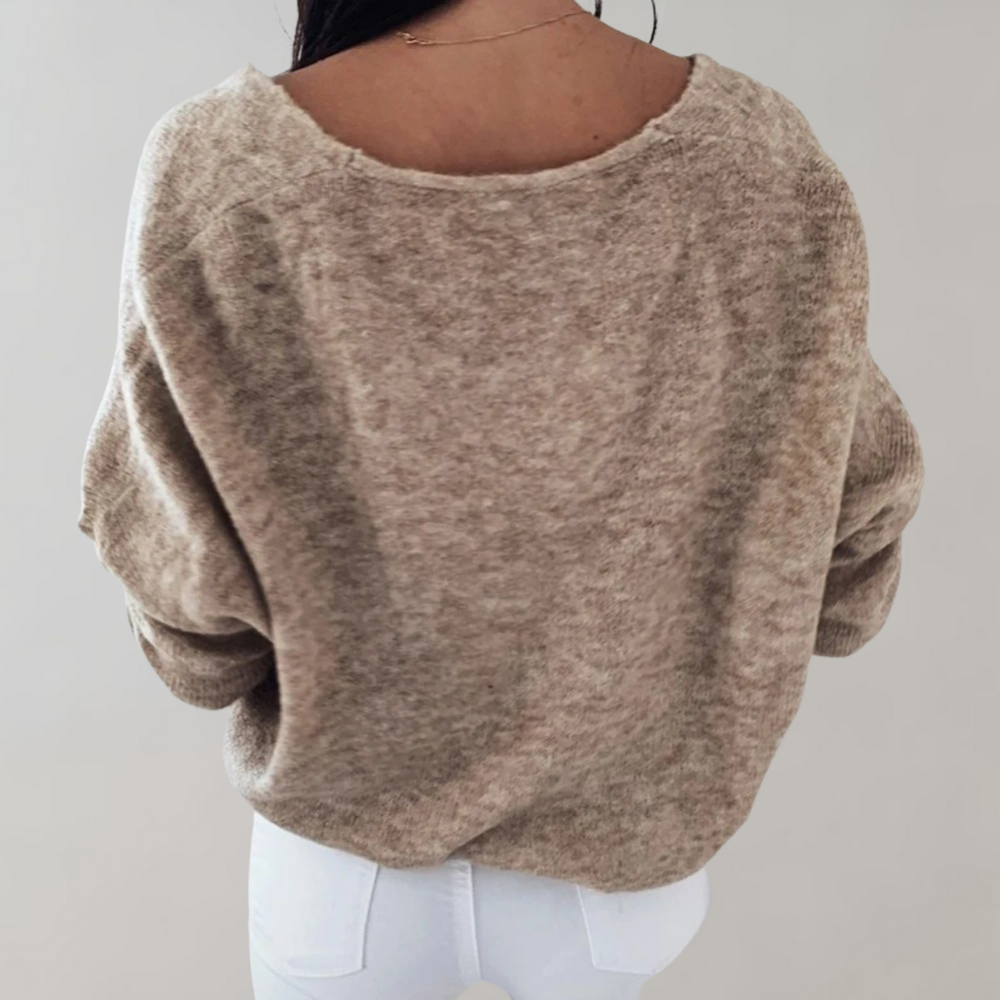 Breathable Ladies Sweater - Skye-Purple-S-Nora Luxe