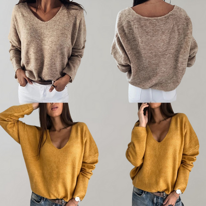 Breathable Ladies Sweater - Skye-Purple-S-Nora Luxe