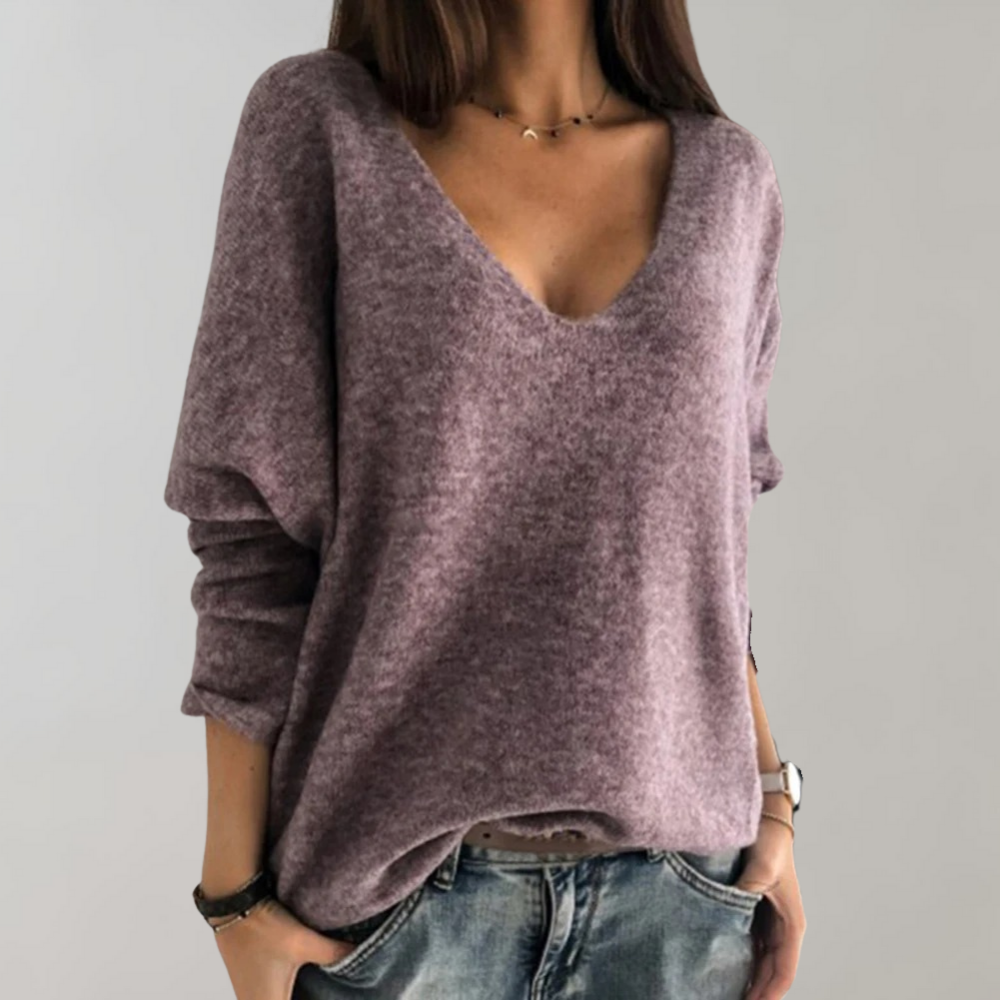 Comfortable Women's Pullover Sweater - Pexav