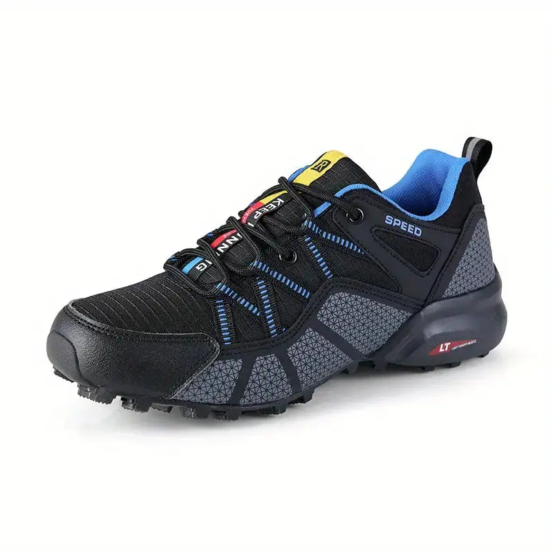 Breathable men's hiking shoes with support and comfort – TrailStep Pro-Blue-6-The Livary