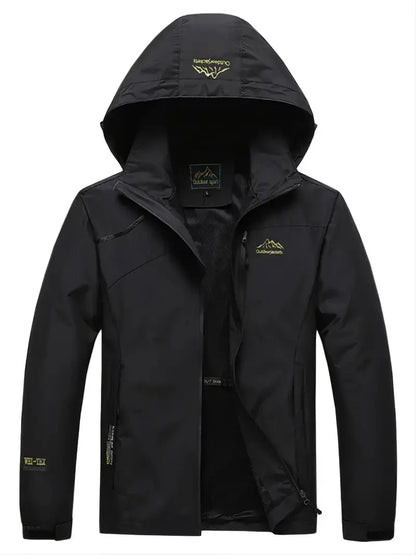 Breathable Wind Jacket - AquaShield-Black-M-Nora Luxe