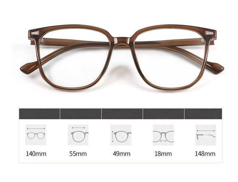 Stylish Blue Blocker Prescription Eyeglasses