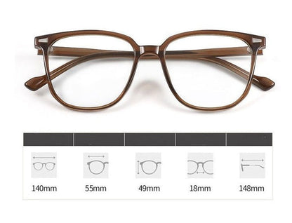 Stylish Blue Blocker Prescription Eyeglasses