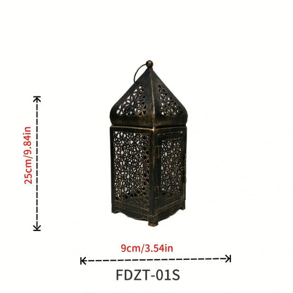 Bronze Vintage Candle Holder - Victor-S (3.54 × 9.84 inches)-Nora Luxe