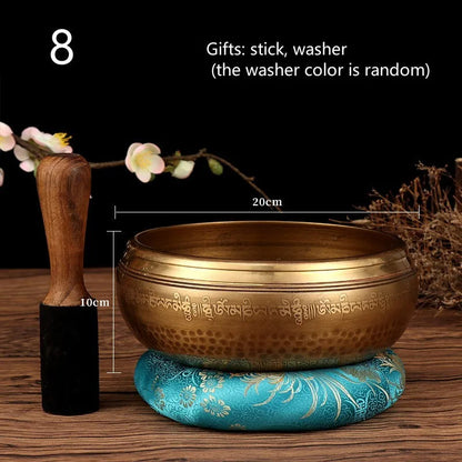 Authentic Tibetan Sound Healing Bowl Set for Meditation