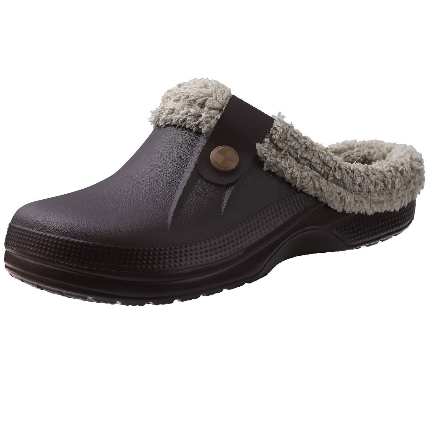 Warm Fuzzy Stone Clog Slippers