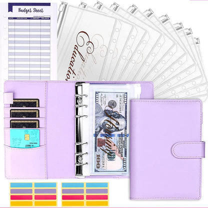 Budget binder with Cash Envelope System - BudgetPro-Purple-Nora Luxe