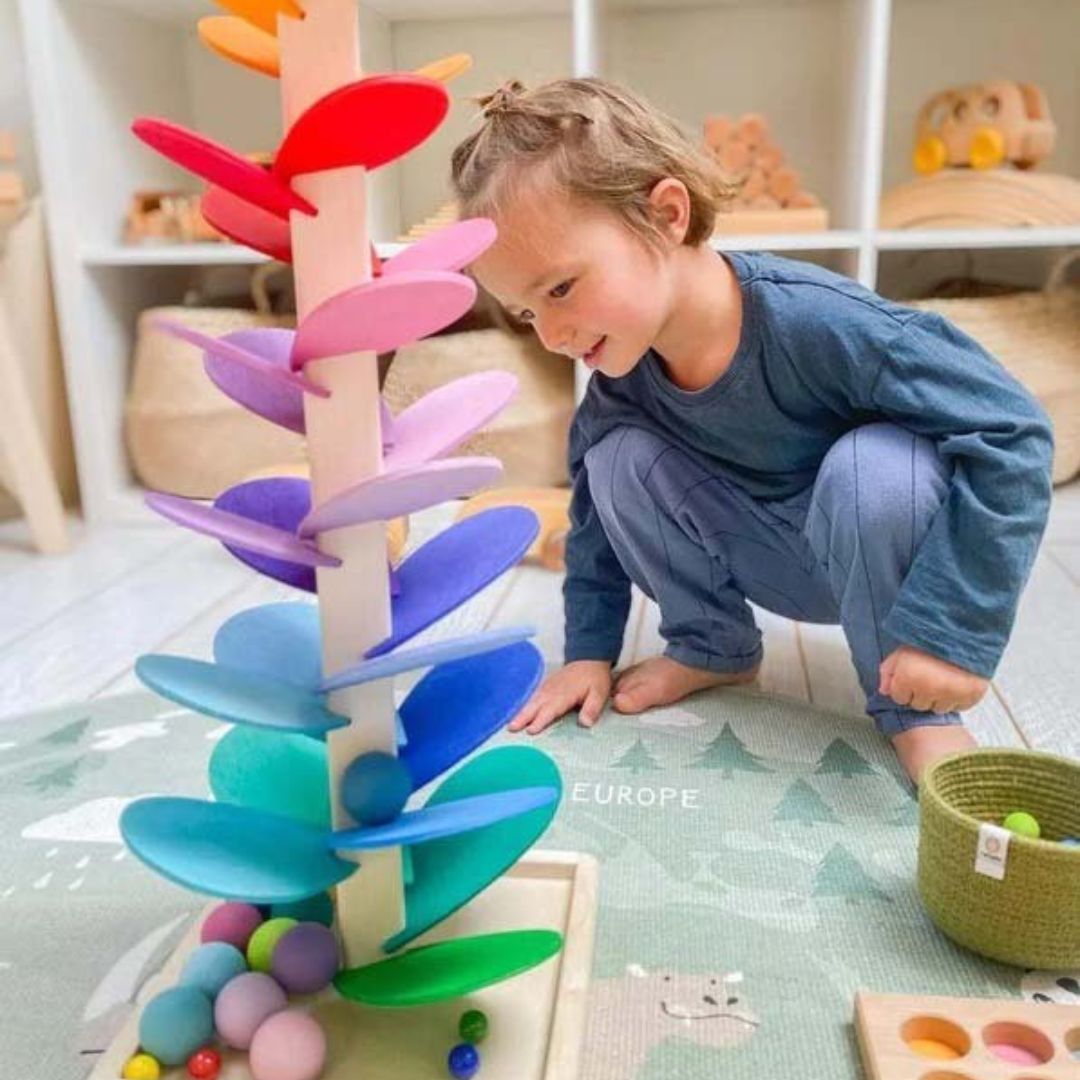 Colorful Kids Marble Run Tree