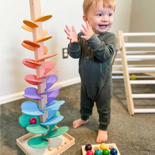 Colorful Kids Marble Run Tree - Pexav