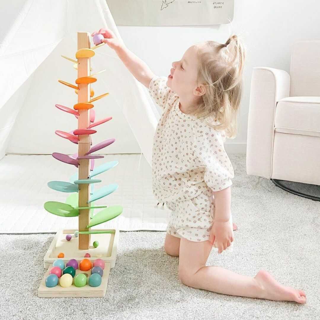 Colorful Kids Marble Run Tree
