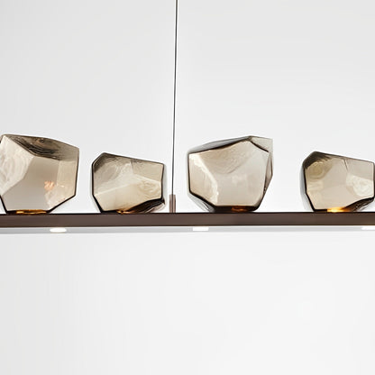 Unique Drop Cognac Glass Pendant Chandelier Light