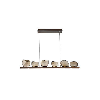 Unique Drop Cognac Glass Pendant Chandelier Light