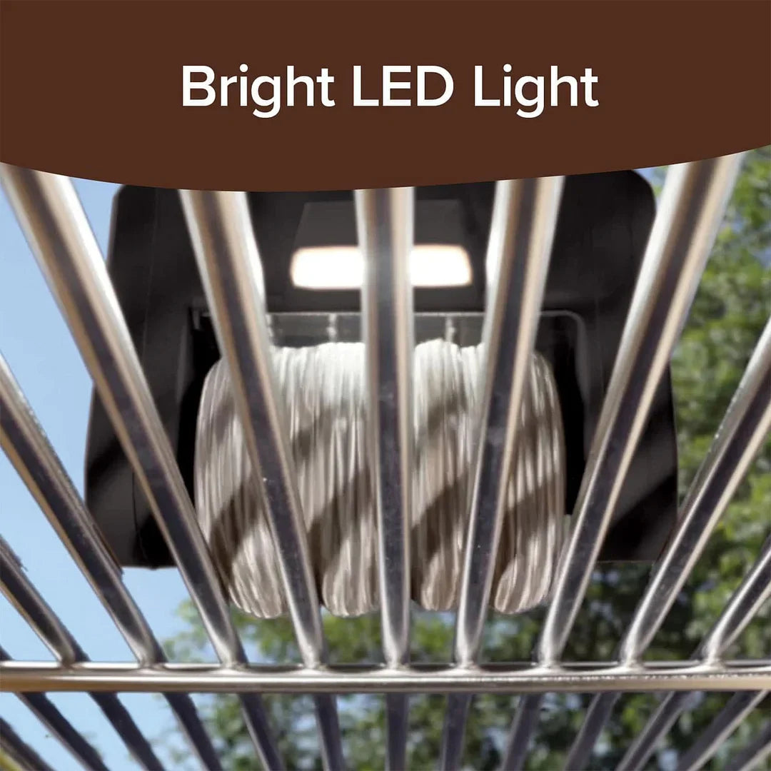 Easy Grill Brush Cleaner, LED Light & Fast Rotation