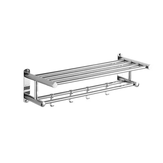 Slim Foldable Shelf for Bathroom and Kitchen Storage - Pexav