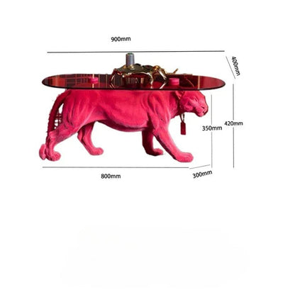 Wild Wood Leopard End Table