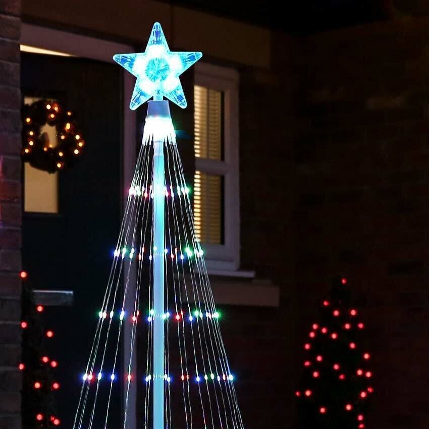 Colorful Outdoor Animated Christmas Tree Light Display