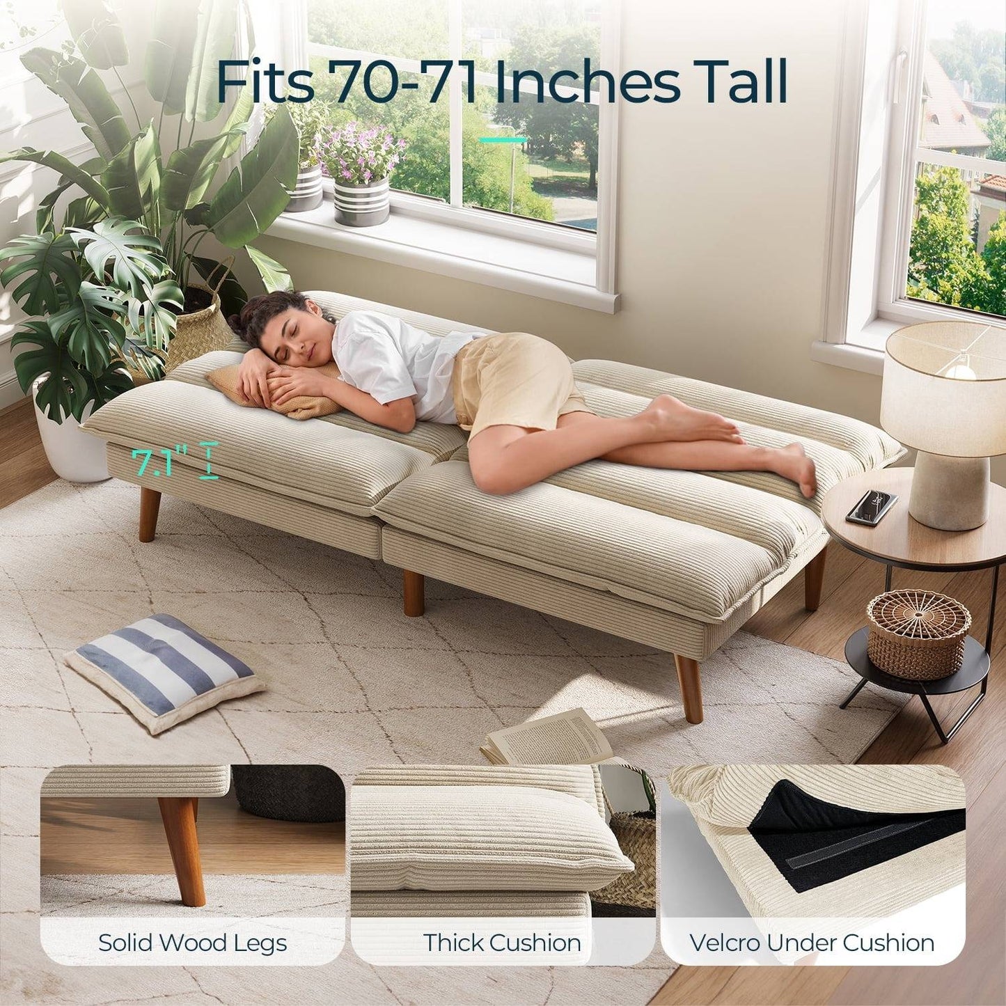 Space Saving Sleeper Sofa Bed