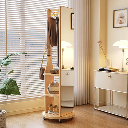 Adjustable 360 Degree Closet Organizer Mirror Rack