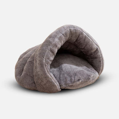 Calming Cave Dog Bed - CozyCave Retreat-Gray-Nora Luxe