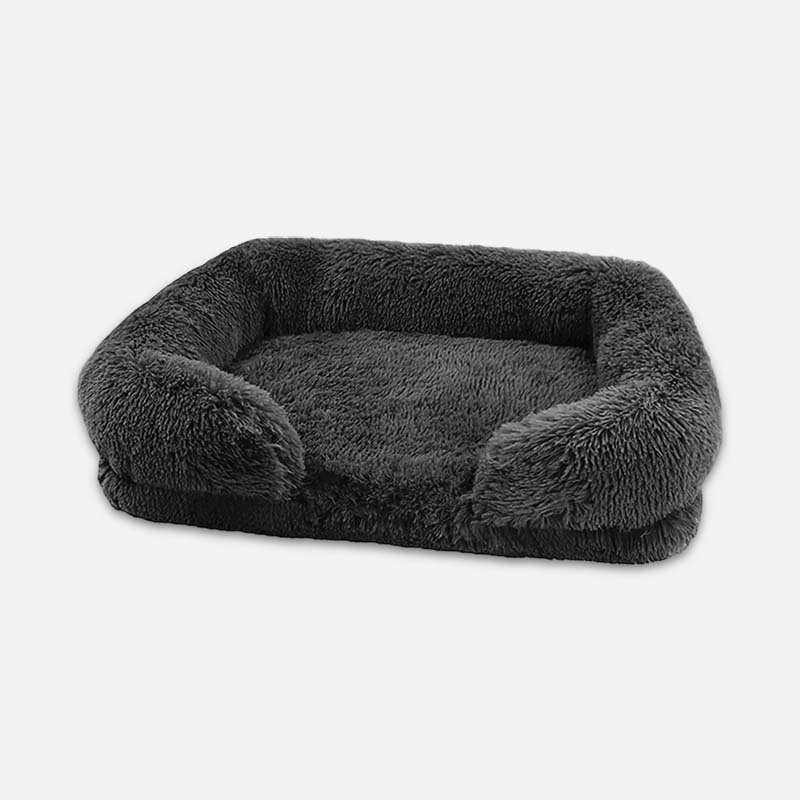 Calming Dog Bed with Memory Foam - Charlie-Black-S-Nora Luxe
