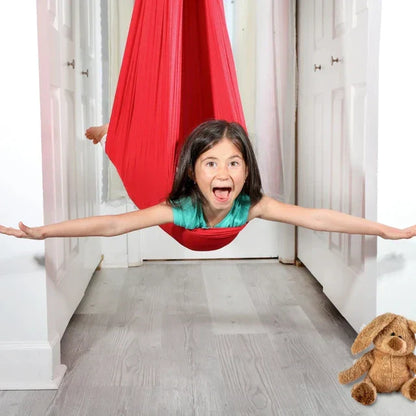 Calming Therapy Swing for Children - CalmGlide-Red-Nora Luxe