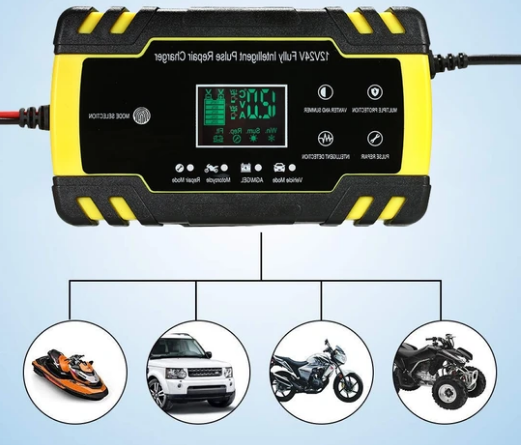 Compact Auto Battery Booster Charger