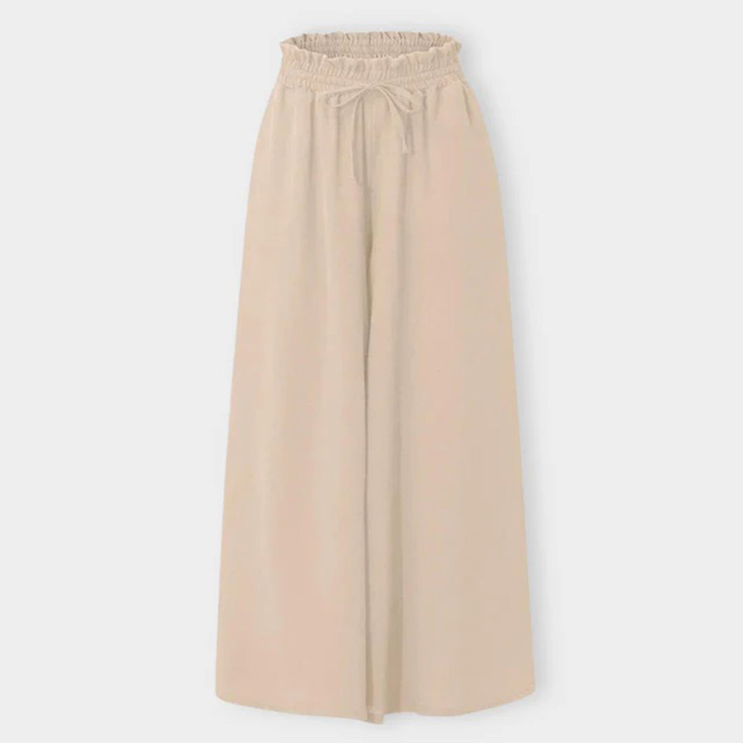 Casual High Waist Trousers for Women - Isla-Dark blue-S-Nora Luxe