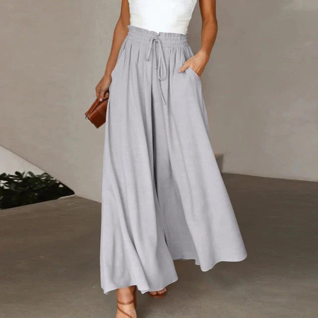 Casual High Waist Trousers for Women - Isla-Gray-S-Nora Luxe