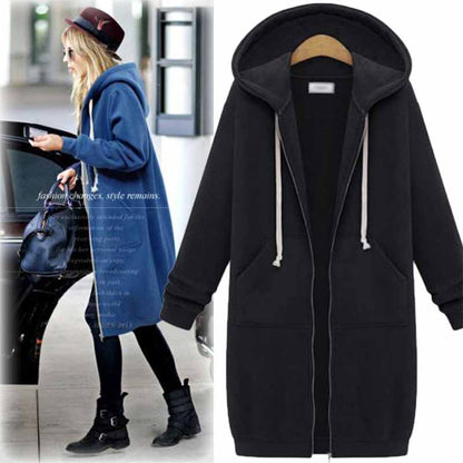 Casual Lang Women's Jacket - CozyZip-Black-M-Nora Luxe