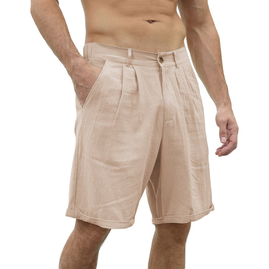 Comfy Elastic Waist Casual Shorts - Pexav