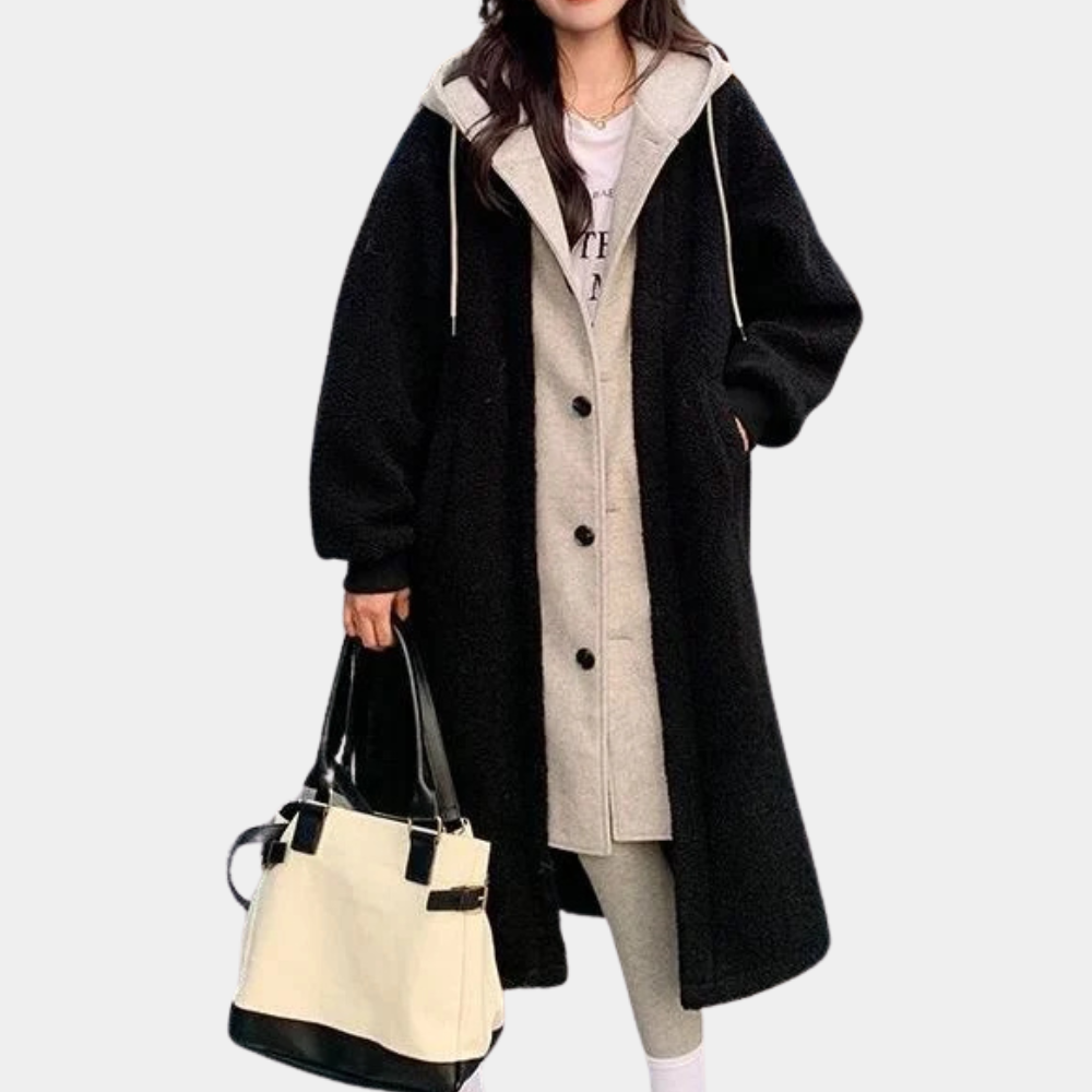 Relaxed Fit Women's Parka Jacket with Hood - Pexav