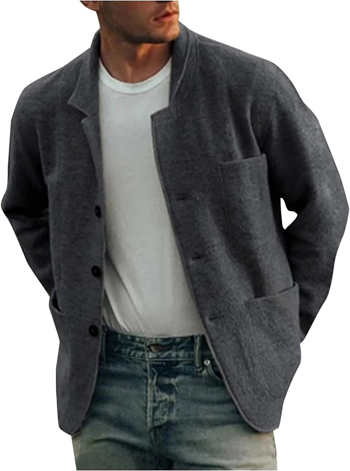 Casual Men's Blazer - Dante-Gray-S-Nora Luxe