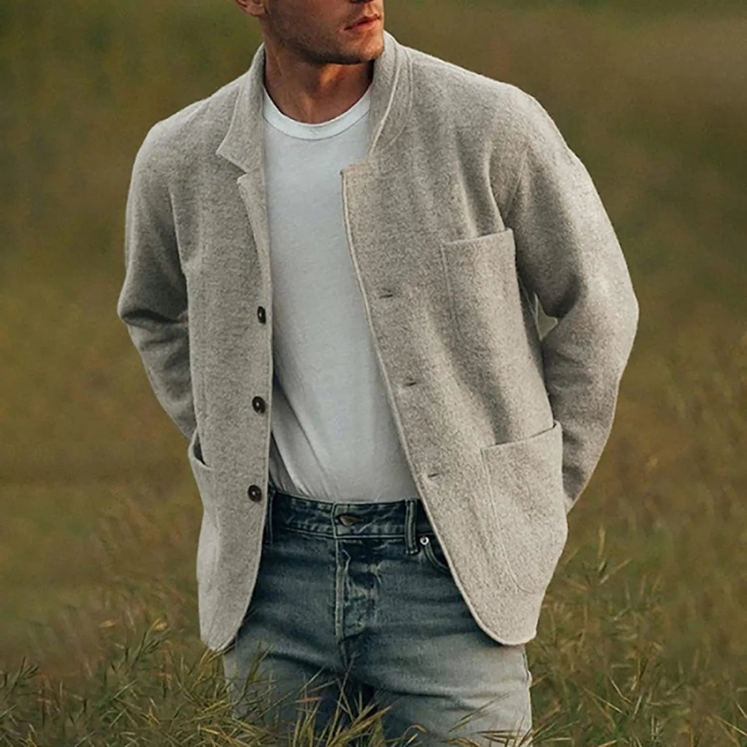 Smart Men's Navy Blazer - Pexav