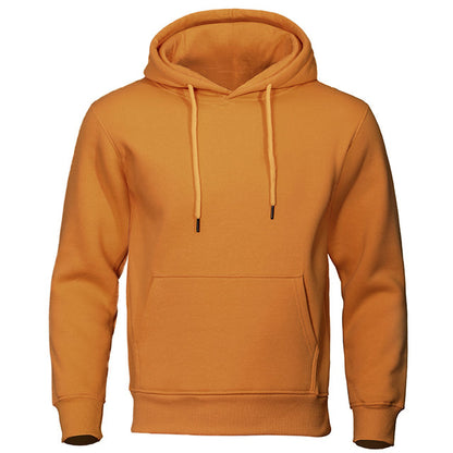 Casual Men's Hoodie - ChillCore-Brown-M-Nora Luxe