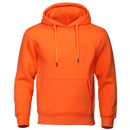Casual Men's Hoodie - ChillCore-Orange-M-Nora Luxe