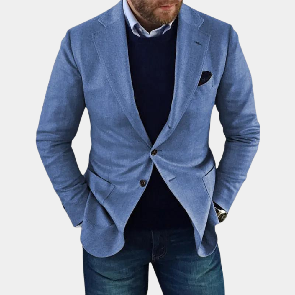 Relaxed Fit Mens Button Jacket - Pexav