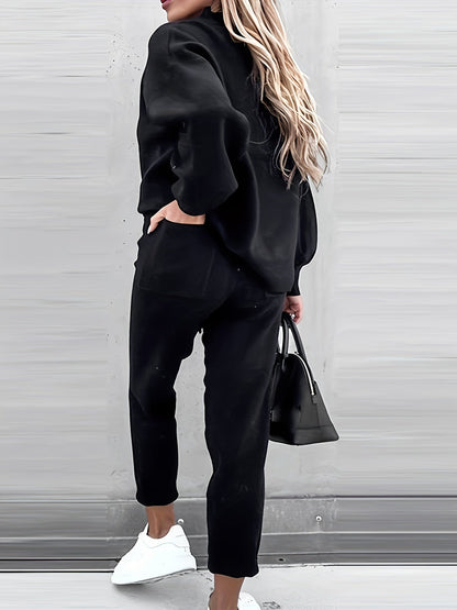 Casual Two-Piece Outfit with Cute Bear Print - Mila-White-S-Nora Luxe