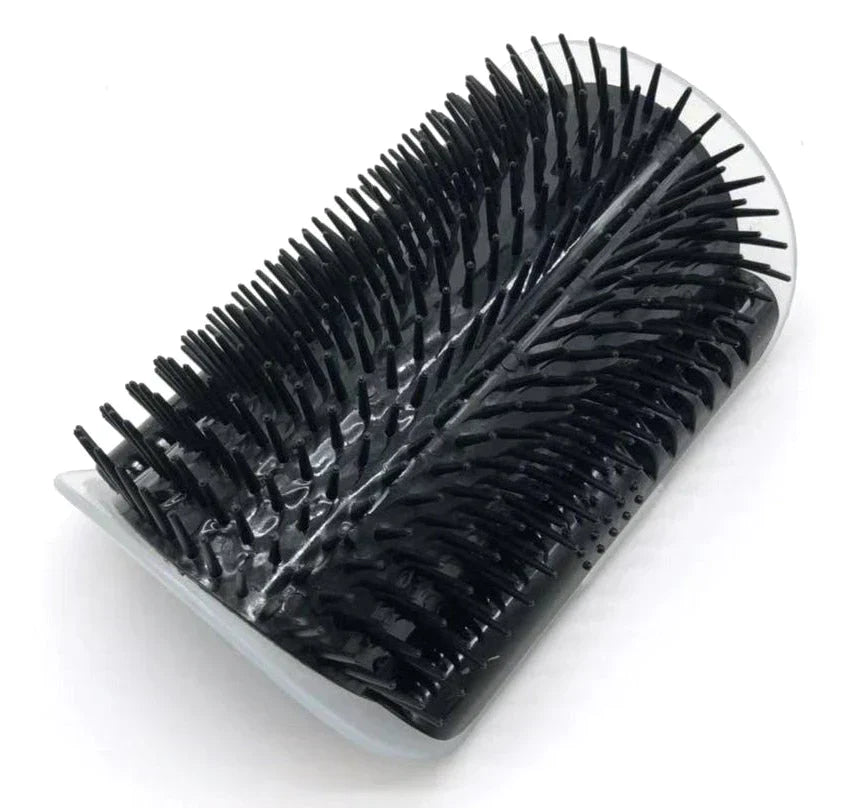 Cat Corner Brush for Self-Care - PurrGroom-Black-3.54x5.12 inches-Nora Luxe