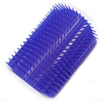 Cat Corner Brush for Self-Care - PurrGroom-Blue-3.54x5.12 inches-Nora Luxe