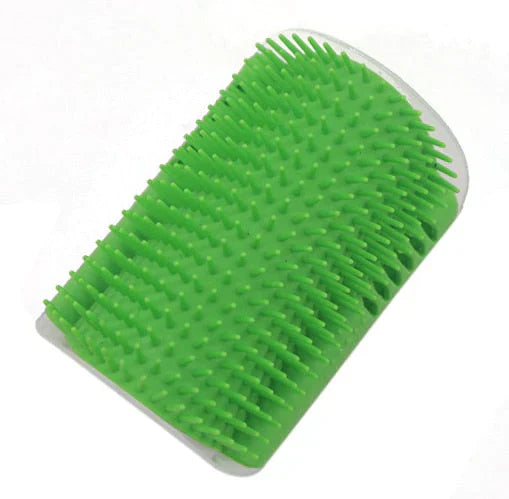 Cat Corner Brush for Self-Care - PurrGroom-Green-3.54x5.12 inches-Nora Luxe