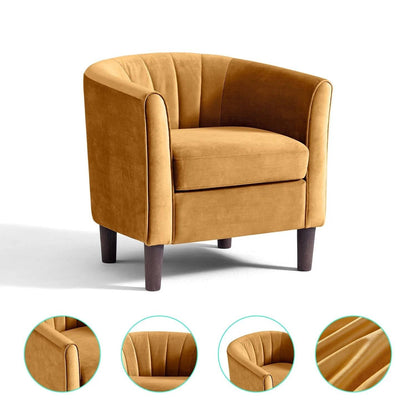 Comfortable Armchair with Storage Stool