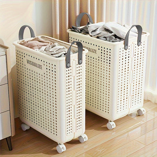 Collapsible Mobile Laundry Basket - Pexav