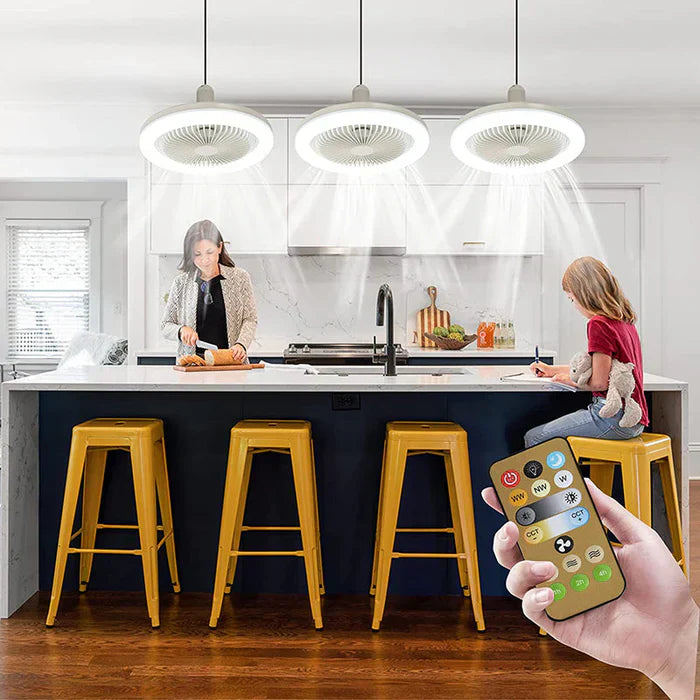 Ceiling Fan with Light - CoolLight-Nora Luxe