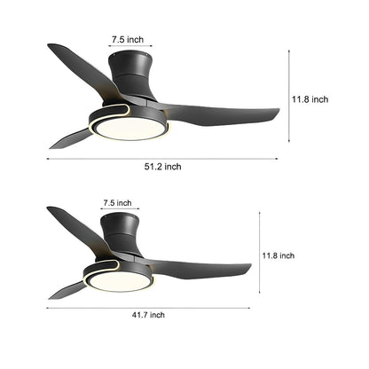 Stylish Remote Control Ceiling Fan with Light