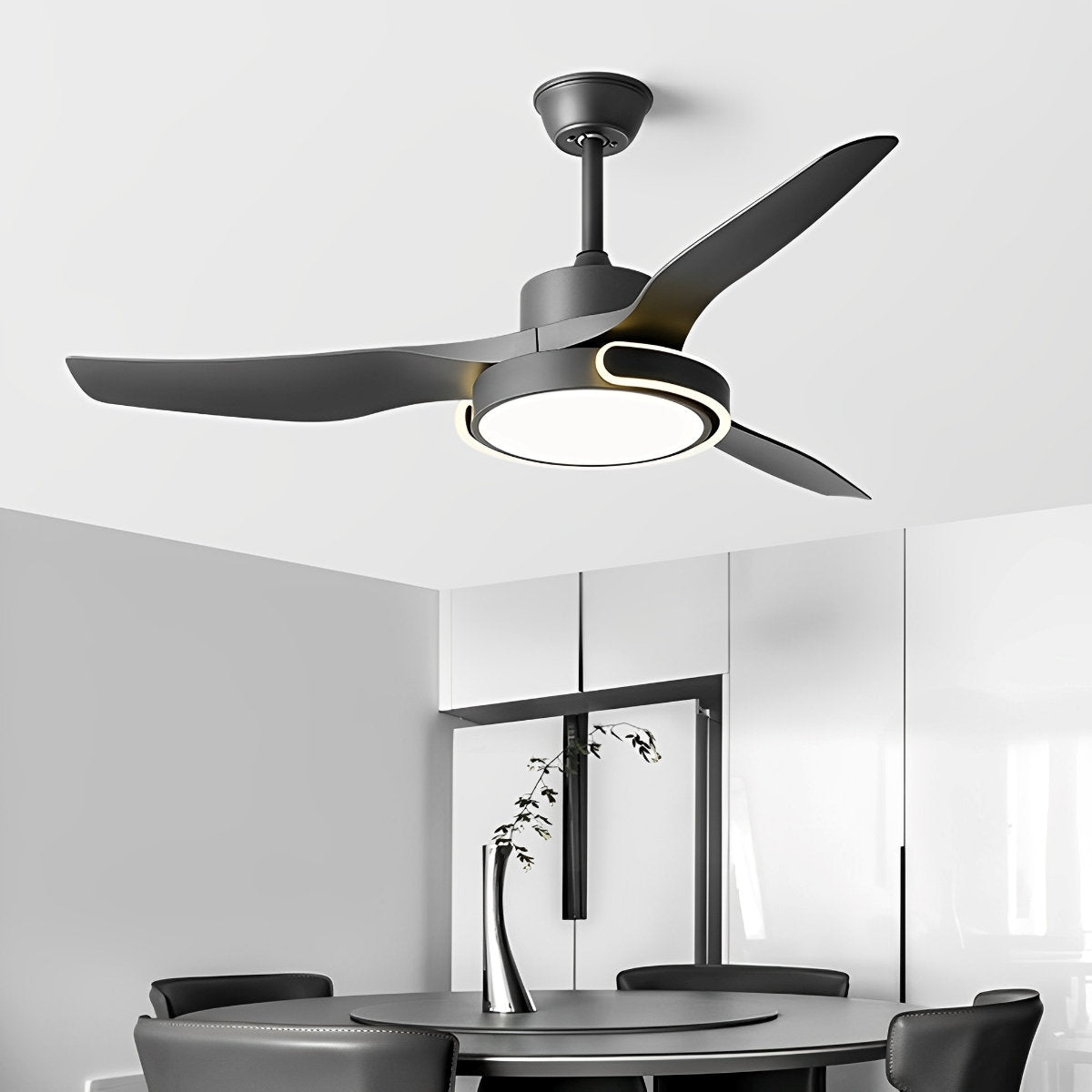 Stylish Remote Control Ceiling Fan with Light