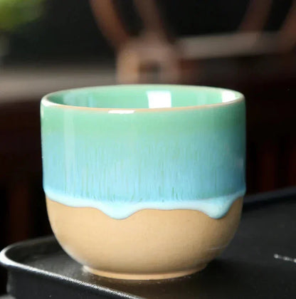 Ceramic Tea Cup - ColorSplash-Dark blue-Nora Luxe