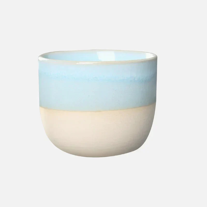 Ceramic Tea Cup - ColorSplash-Light blue-Nora Luxe