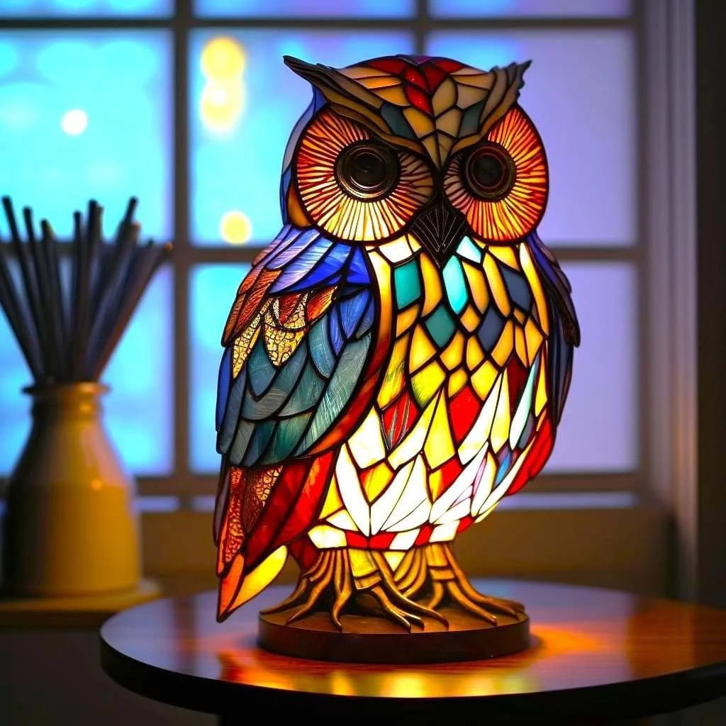 Stylish Glass Animal Desk Lamp