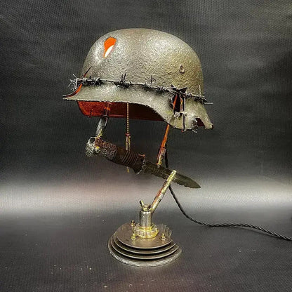 Unique Resin Helmet Table Light