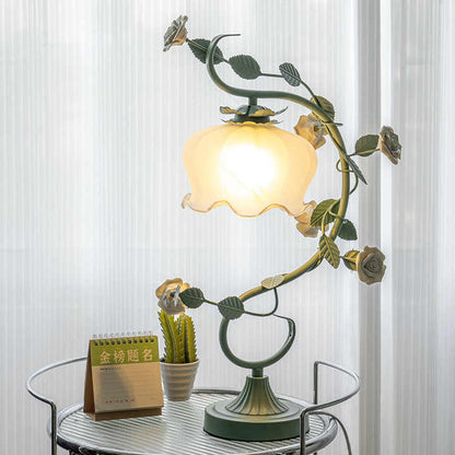Charming Rose Lighting Lamp - Rosa-Green-Nora Luxe